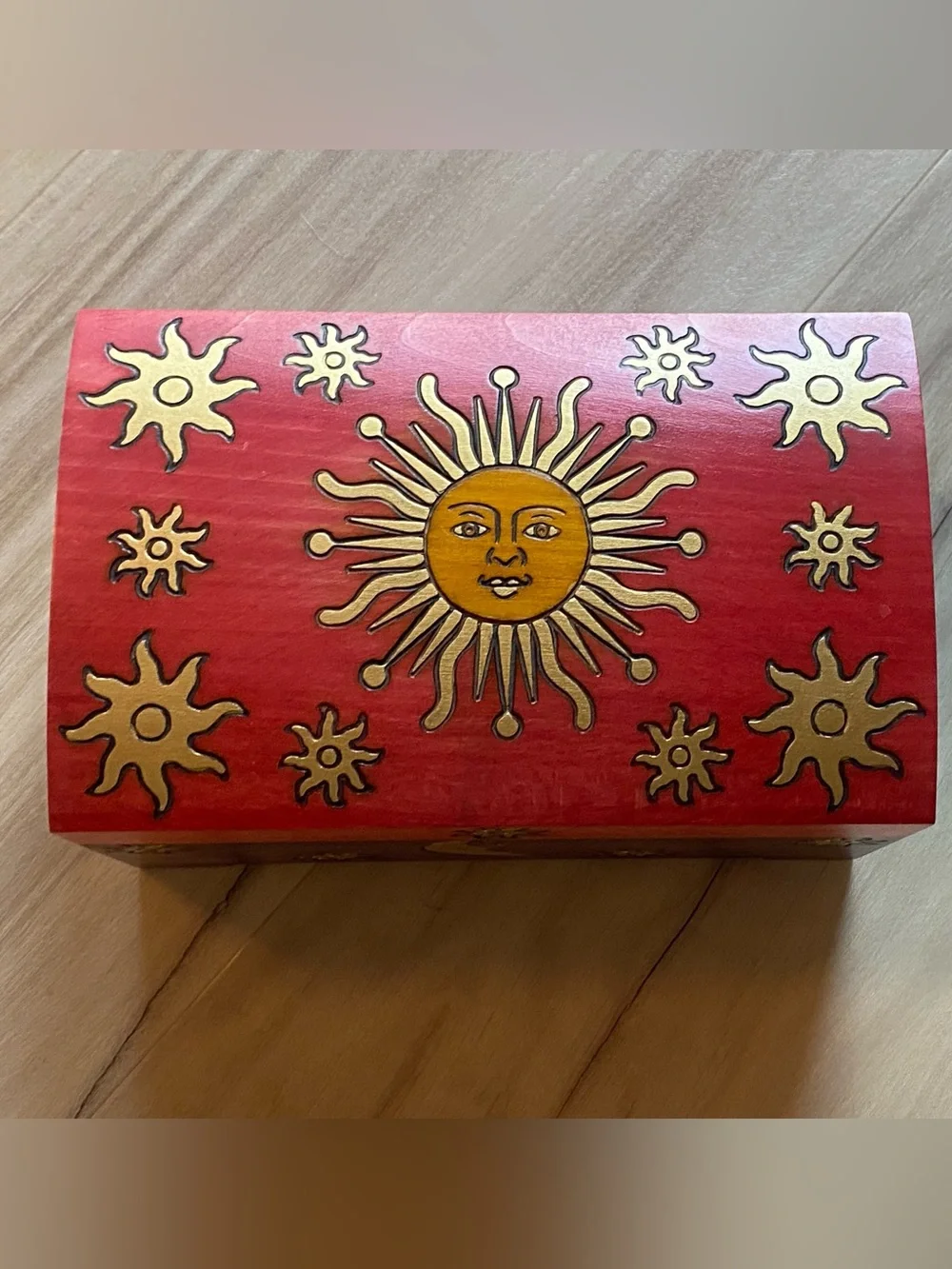 Beautiful wooden jewelry box